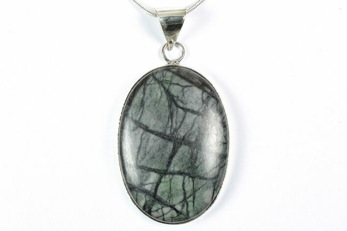Polished Picasso Marble Pendant (Necklace) #346274